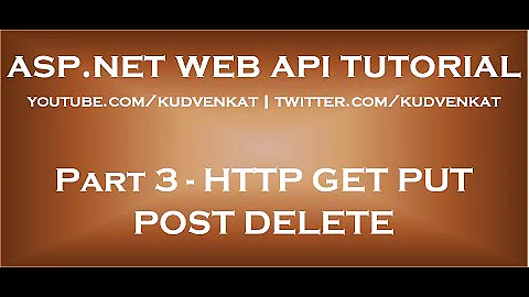 HTTP GET PUT POST DELETE