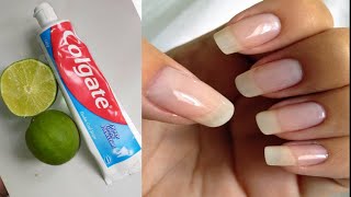 Cómo hacer crecer las uñas más rápido y más fuerte en 7 días con limón y colgate sin salir de casa