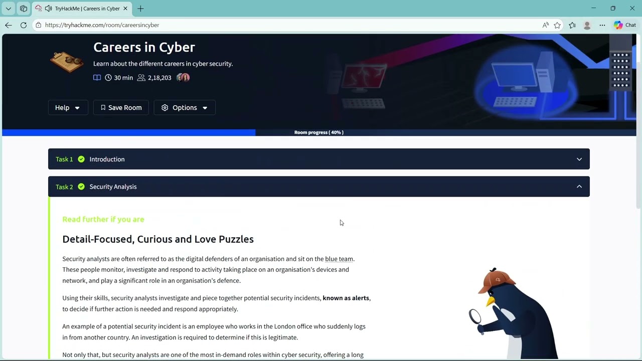 TryHackMe Day 3 | Careers in Cyber 💼 | Cyber Security Jobs Explained | Beginner Friendly