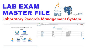 Lab Exam Master File - Laboratory Records Management System - JAVA/JEE #ezetsoftware #lrmsjava