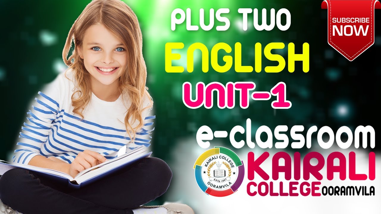 PLUS TWO | ENGLISH | CHAPTER-1 | EPISODE-1 - YouTube