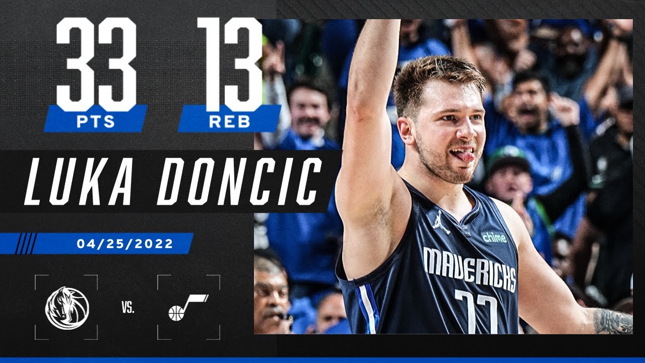 Luka Doncic GOES OFF and leads Mavs 🐴 over the Jazz 🎷 33 PTS & 13 REB 🍿 ...