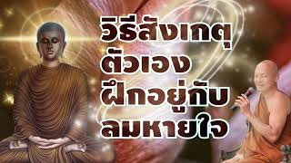 วิธีสังเกตุตัวเอง ฝึกอยู่กับลมหายใจ. พระอาจารย์คึกฤทธิ์ โสตถิผโล#พุทธวจนจันทร์เจ้า