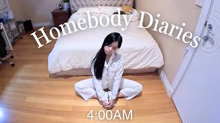 Homebody Diaries | 4AM morning routine, homey cooked pasta, solo days alone looking after myself