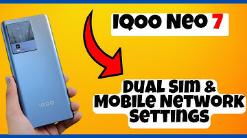 Dual Sim & Mobile Network Settings IQOO Neo 7 || How to use dual sim || Mobile network settings