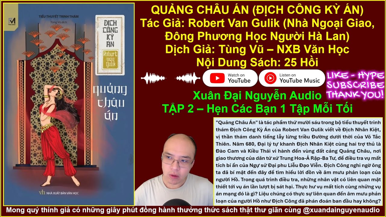 Quảng Châu Án_Địch Công Kỳ Án | Tập 2 | Xuan Dai Nguyen Audio