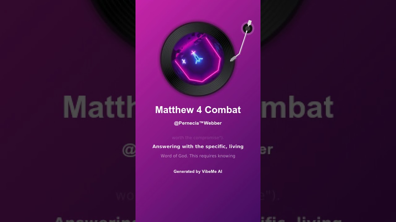Matthew 4 Combat