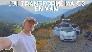 J'ai transformé ma Citroën C3 en VAN.