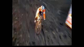 Schreiber flying into the mud #crazy #fall #superprestige #niels #2023