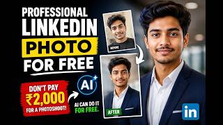 Create a Professional LinkedIn Photo for FREE with AI 🤯 | No Photoshoot Needed (2026) screenshot 1