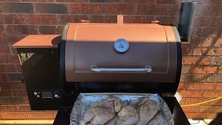 Pit Boss Pellet Smoker/Grill (How To Half A Whole Chicken And BBQ It)