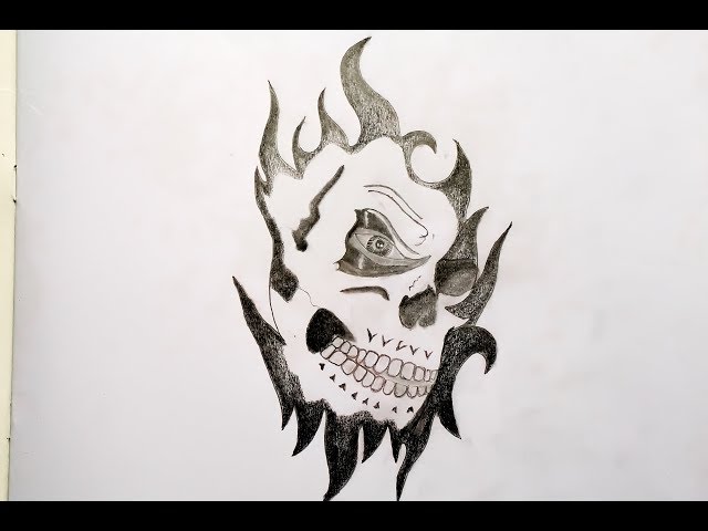 Part 2 of the Ghost Rider drawing. Hope you like it! #ghostrider #marv... |  TikTok