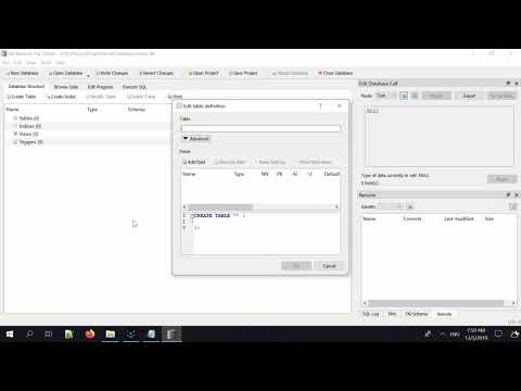 Python Sales&Stock Management: 1.Create Database (สร้างฐานข้อมูล) โดยใช้ DB Browser for SQLite