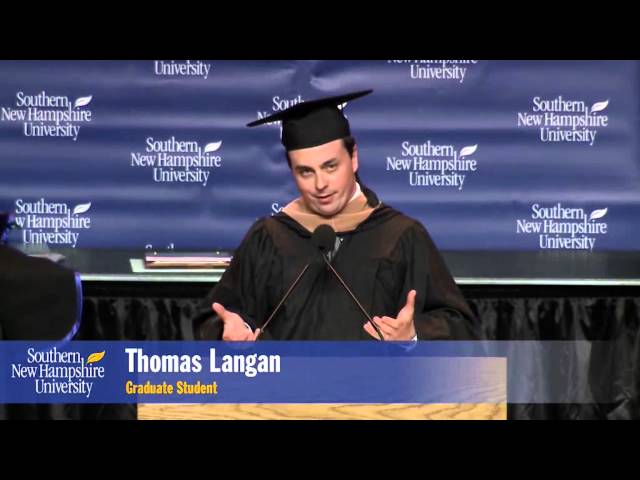 Commencement 2014 Student Speaker - Thomas Langan