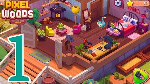 Pixelwoods : Coloring Book & Decor Android Gameplay Walkthrough Part 1