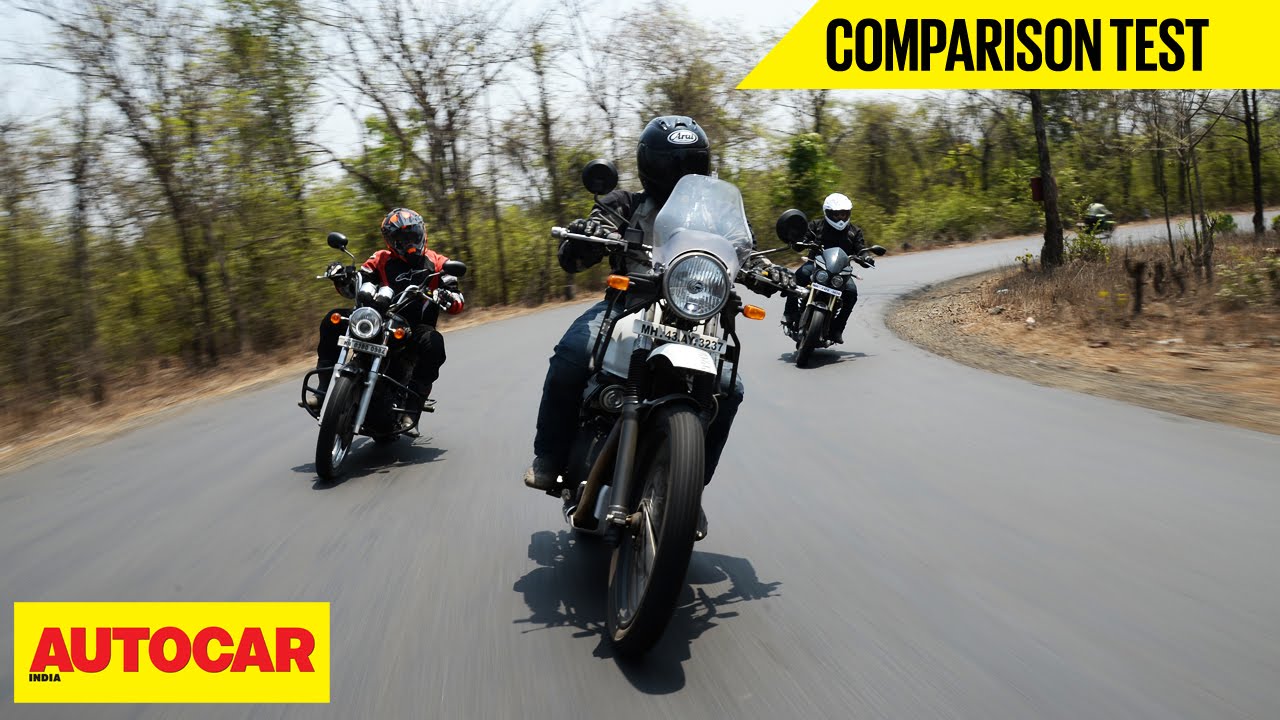 RE Himalayan VS Mahindra Mojo VS RE Thunderbird 500 | Comparison Test | Autocar India