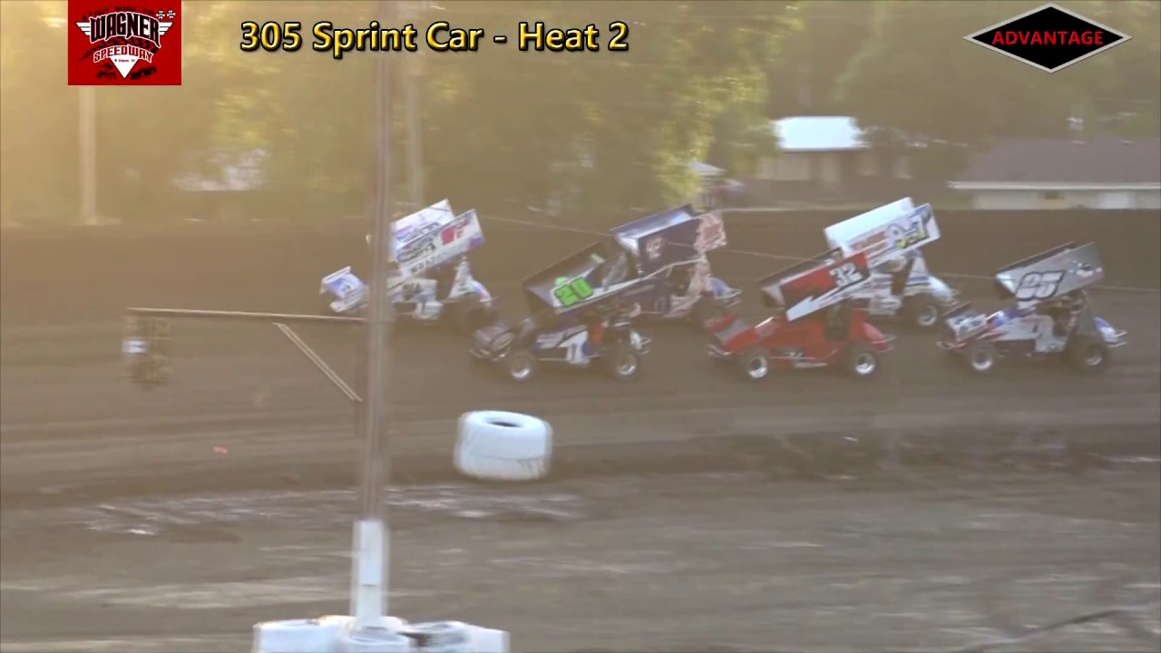 305 Sprint Car Heats/Feature Wagner Speedway 7/7/18 YouTube