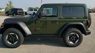 2021 JEEP WRANGLER RUBICON 2 DOOR 4X4 FIRST LOOK SARGE GREEN NEW COLOR WALK  AROUND REVIEW 21J4 SOLD! - YouTube