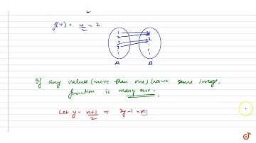 Let `f:N- gtN` be defined as `f(n)= (n+1)/2` if n is odd and `f(n)=n/2` if n is even for all n`...