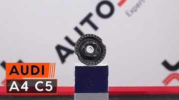 How to change a front strut mount on AUDI A6 C5 [TUTORIAL AUTODOC]