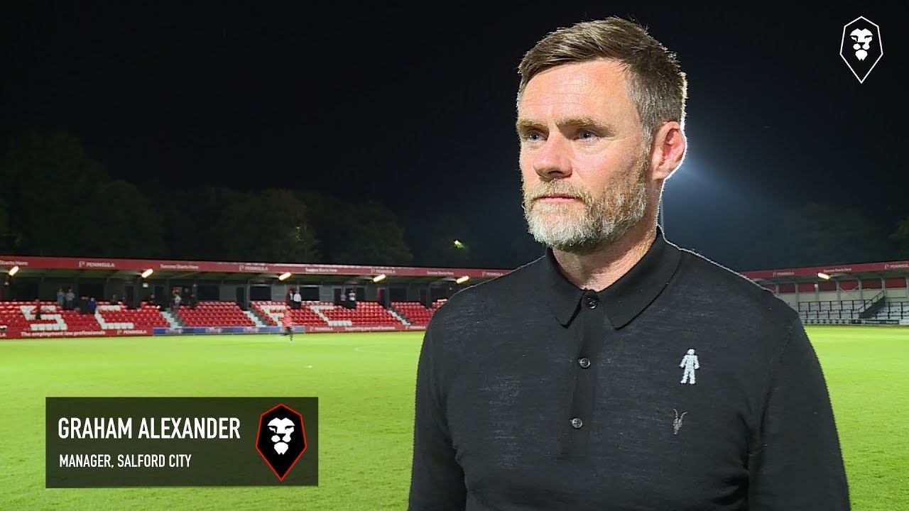 national league volley Salford City 2-1 Halifax Town - Graham Alexander post-match interview