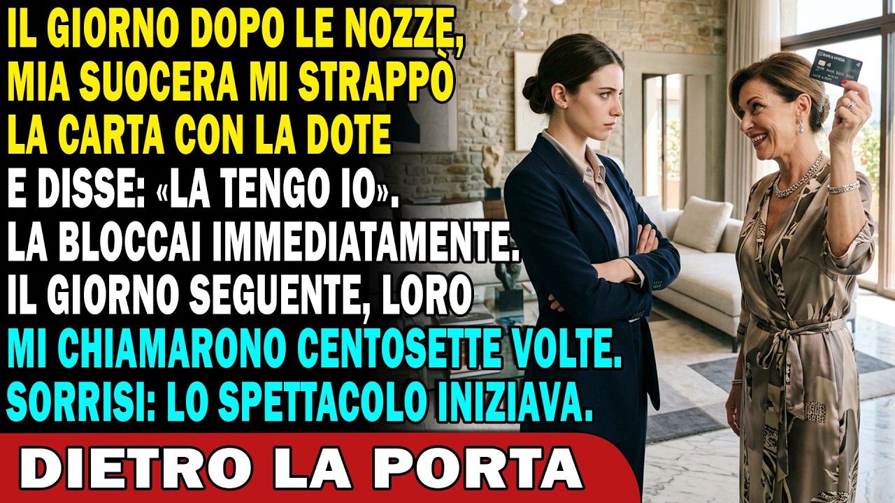 Den po svatbě mi tchyně s úsměvem řekla: „Já to u sebe pohlídám, zlatíčko,“ a sáhla po kartě s dvěma sty tisíci eur, které mi rodiče dali na operaci mého nemocného otce. Manžel jen přikývl....