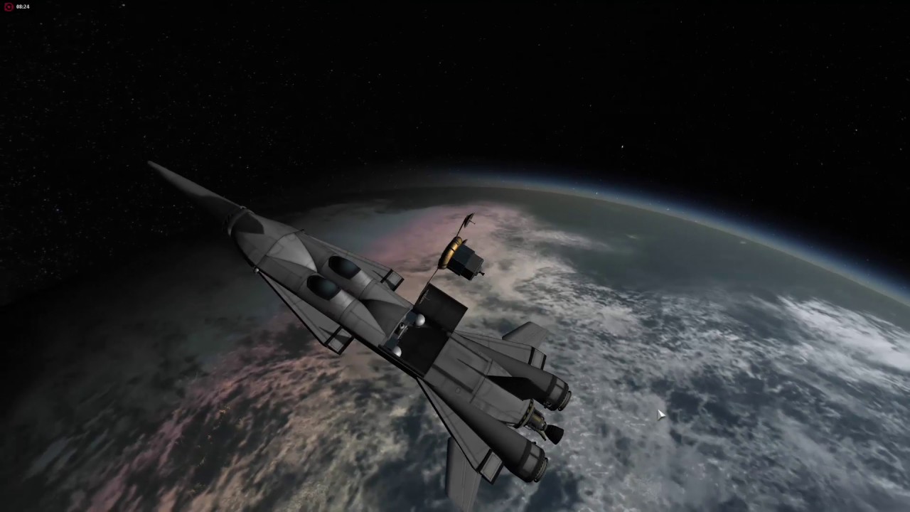 Kerbal space program 1.2.2 forum challenge. "Kama-Ls" shuttle full reusable stages