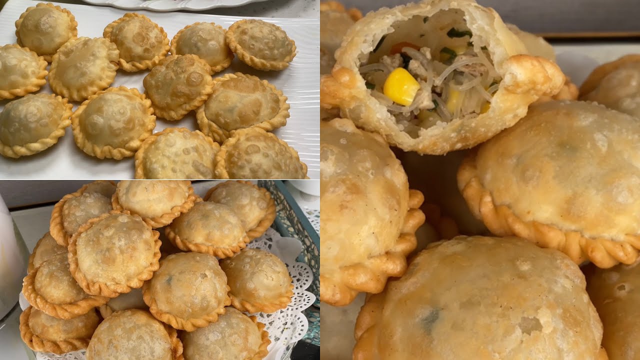 ألذ سمبوسة بالدجاج والخضار ممكن تعملونها عجينه خيال مقرمشه وما تشرب زيت وبدون بيض