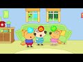 Fox Family Let's Go and Swim with rainbow walking water. Learn Colors cartoon video for kids #1715