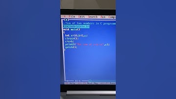 Sum of two no. in C programming #coding #shorts #programming