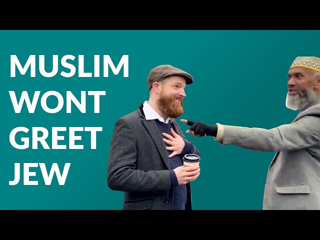 Muslim refuses to greet Jew class=