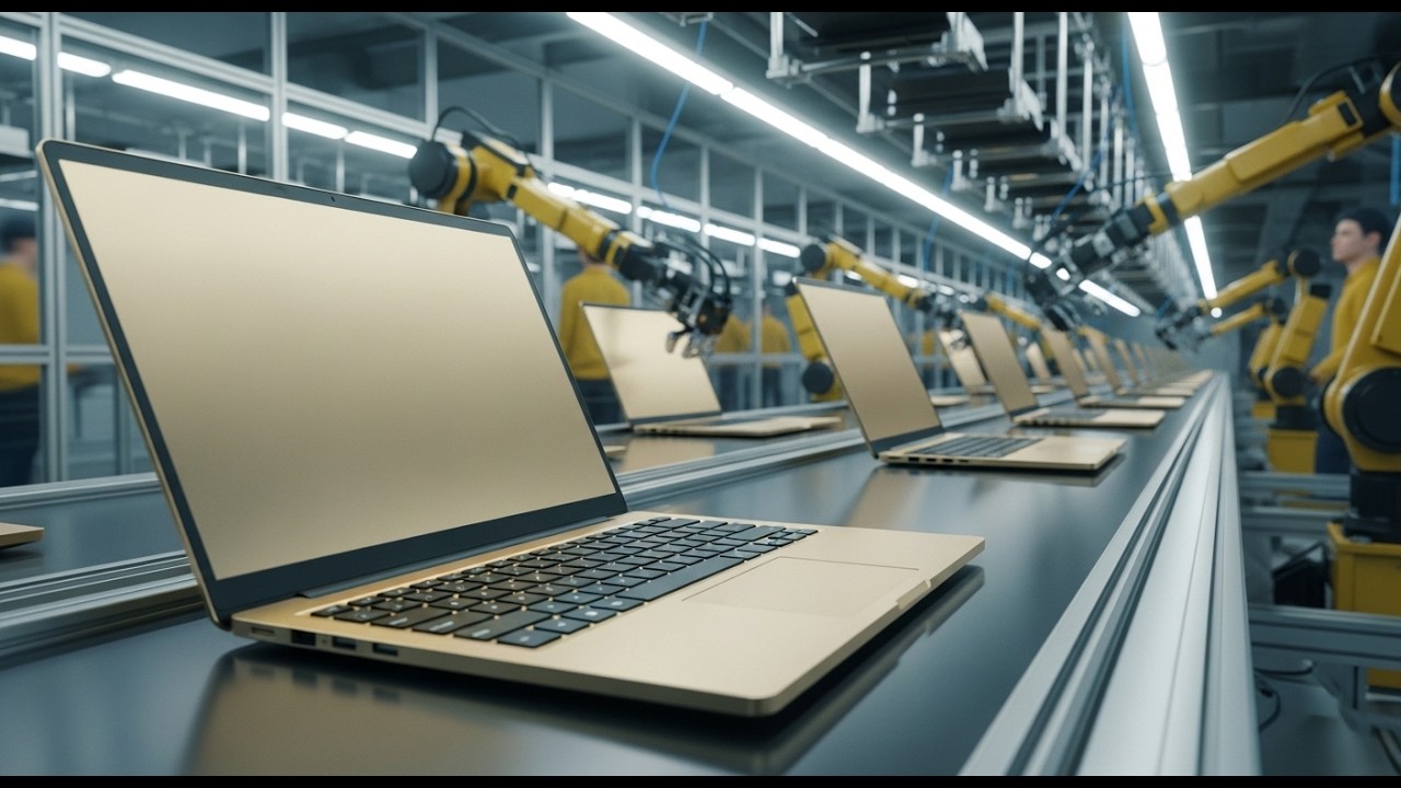 How Laptops Are Built Inside a Modern Factory