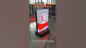 foldable poster led display #advertising #movable #manufacturing #ledscreen #digitalsignage