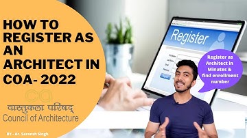 How to Register as an Architect | COA Registration  process in detail 2022