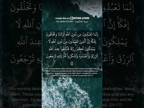 سورة العنكبوت الاية 17 قران اتمني ان تتابعني للحصول علي مليوني مشترك اود ان التقي مع شيوخ وعلماء