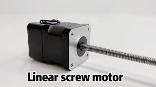 Linear screw motor