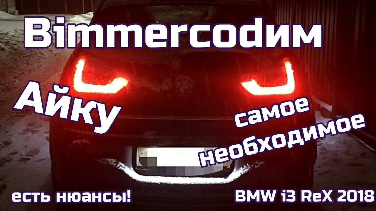 Кодируем самое необходимое с помощью Bimmercode в bmw i3