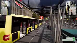 [Bus Simulator PS4] Route A1 Airport - City (via Central Bus Station, Main Station) Loop Mode screenshot 5