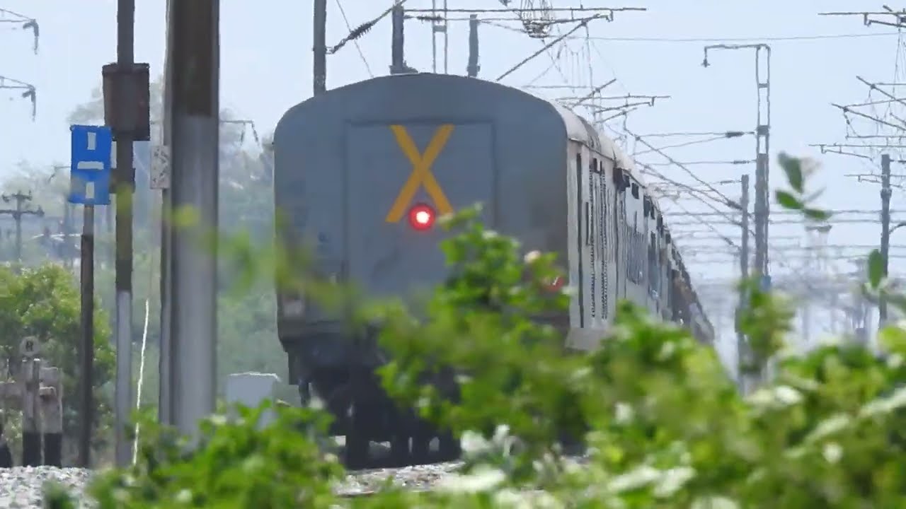 Late running 12608 Lal Bagh express rushes towards Tiruvalam