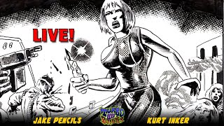 Making TURBO Pit-fighter Comic LIVE: Episode 168 | Lettering The Casualties | Ken Landgraf Artwork