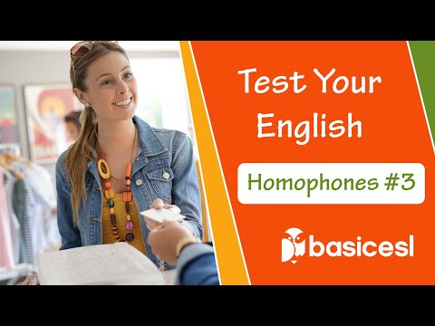 Test Your English #9 |  Homophones No. 3 | English Pronunciation | English Practice