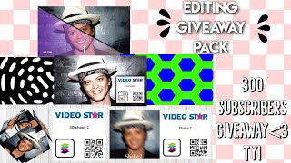 Editing giveaway pack || 300 subscriber special