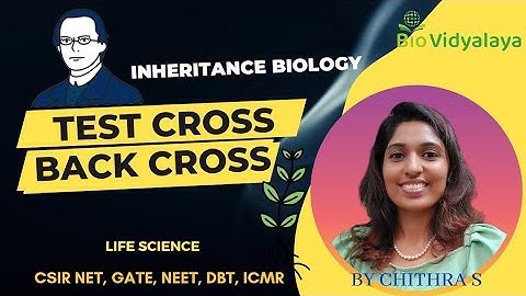Genetics - Test Cross and Back Cross | CSIR NET Lifescience/GATE | Class 12 Biology - English medium