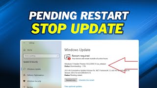 how to stop windows 11 update pending restart