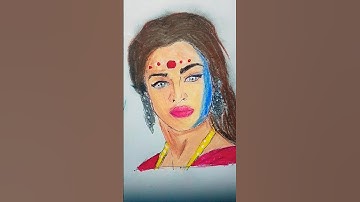 Aishwarya Rai as Paro | Devdas Inspired Portrait Art 🎨❤️‍🩹💫