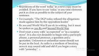 Radio News Writing