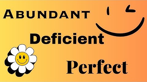 what are deficient numbers?Defective numbers✔It