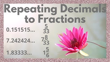 Converting Repeating Decimals into Fractions | setup an equation or shortcut (lots of examples)