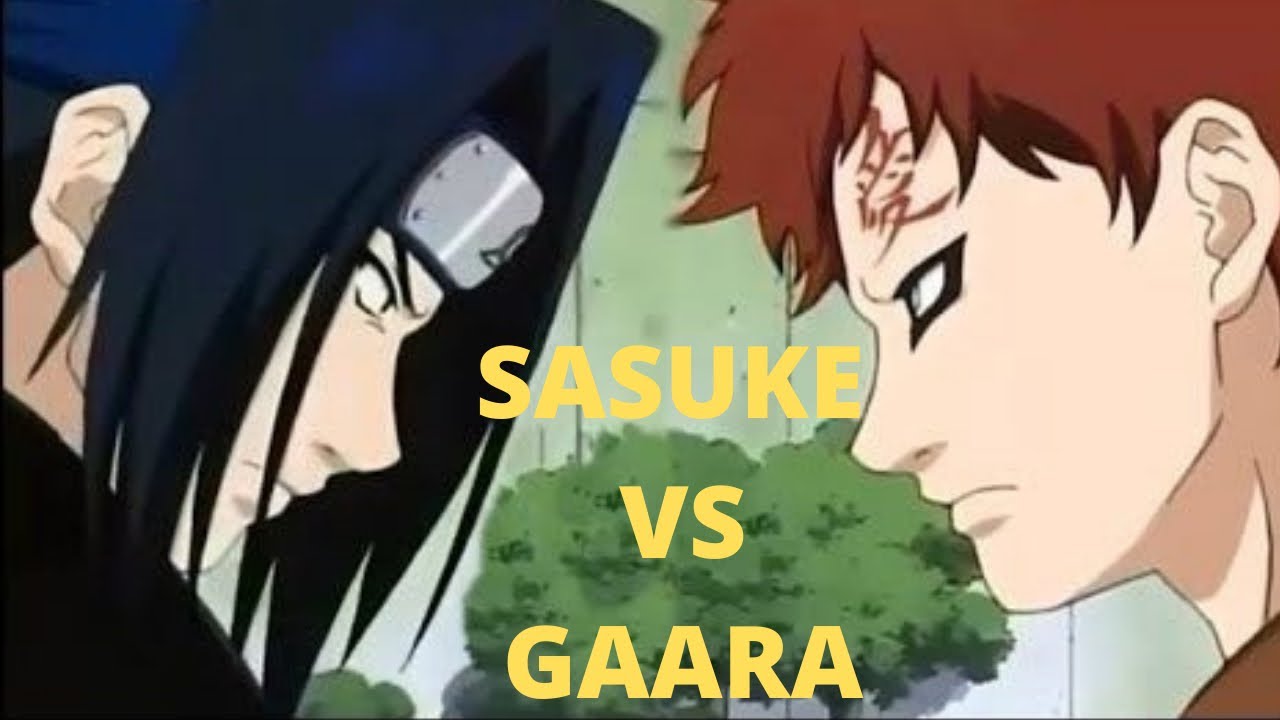 Sasuke VS Gaara - Segunda Luta! DUBLADO