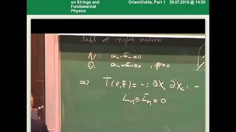 Blumenhagen - D-branes and Orientifolds, Part 1